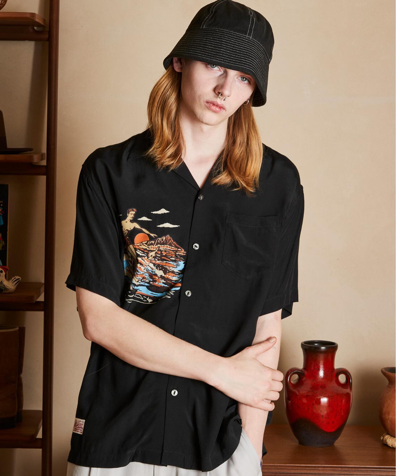 ×PJ/×菠蘿汁/RAYON SHIRT BEACH/人造絲襯衫 海灘
