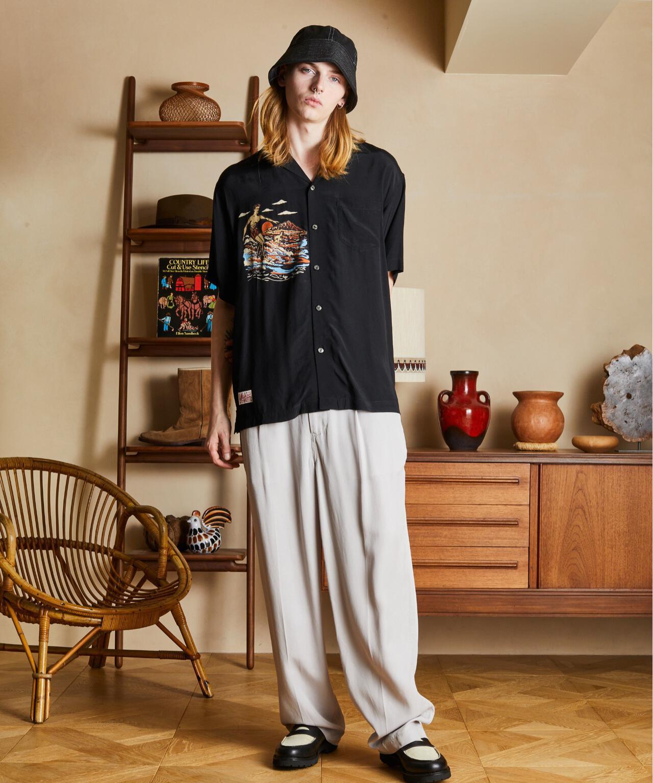 ×PJ/×菠蘿汁/RAYON SHIRT BEACH/人造絲襯衫 海灘