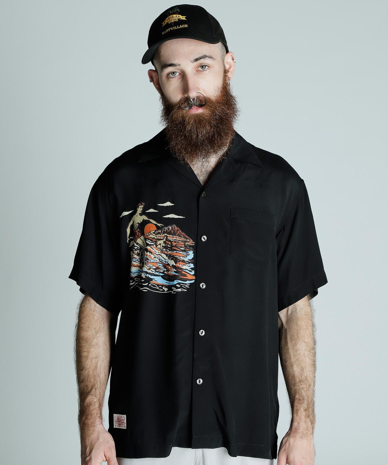 ×PJ/×菠蘿汁/RAYON SHIRT BEACH/人造絲襯衫 海灘