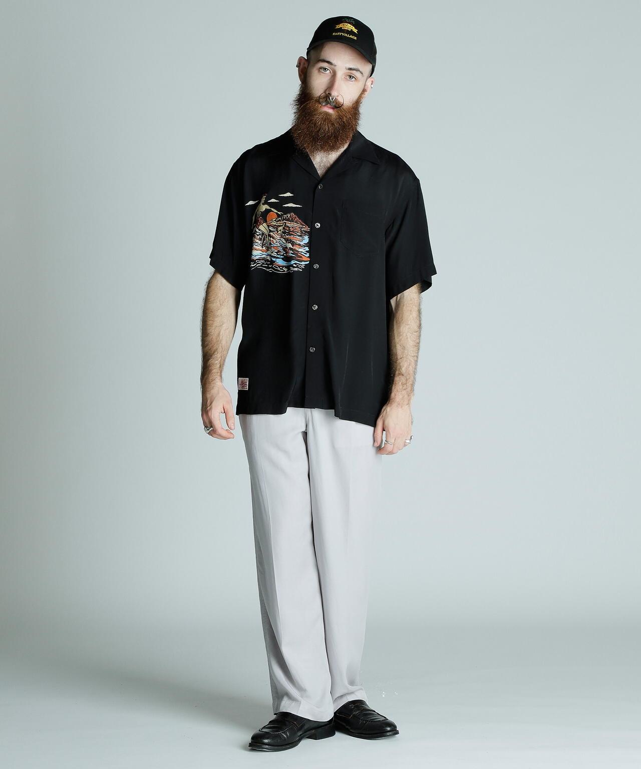 ×PJ/×菠蘿汁/RAYON SHIRT BEACH/人造絲襯衫 海灘