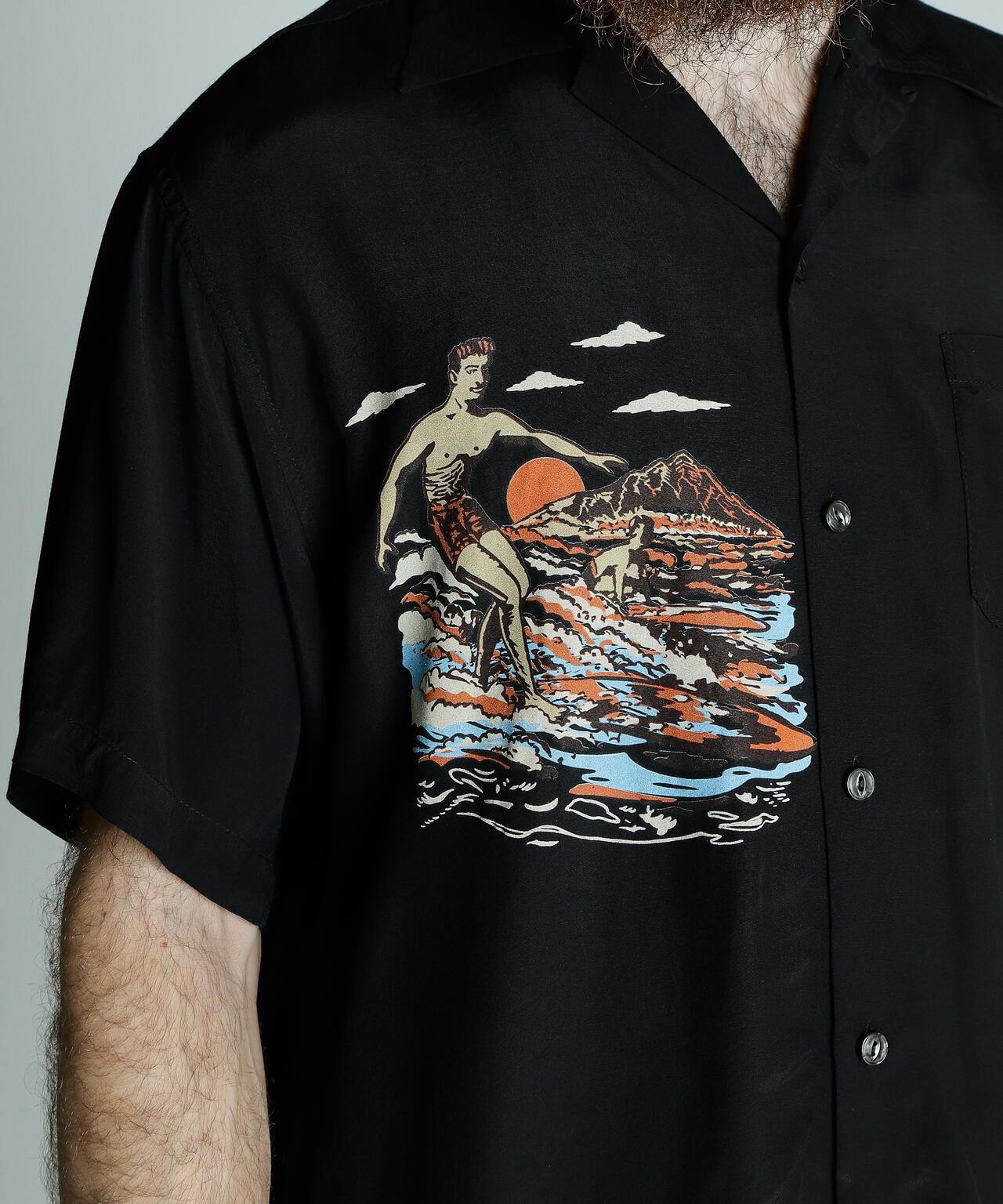 ×PJ/×菠蘿汁/RAYON SHIRT BEACH/人造絲襯衫 海灘