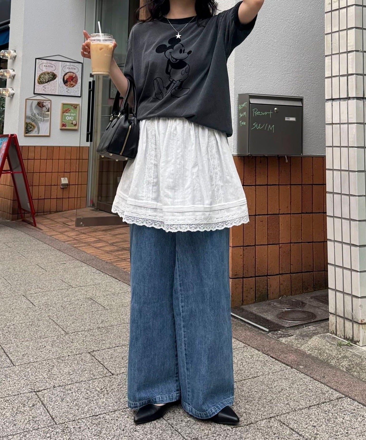 2WAY收褶疊層裙