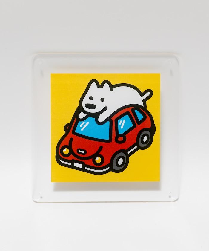 丙烯畫 駕駛 15×15