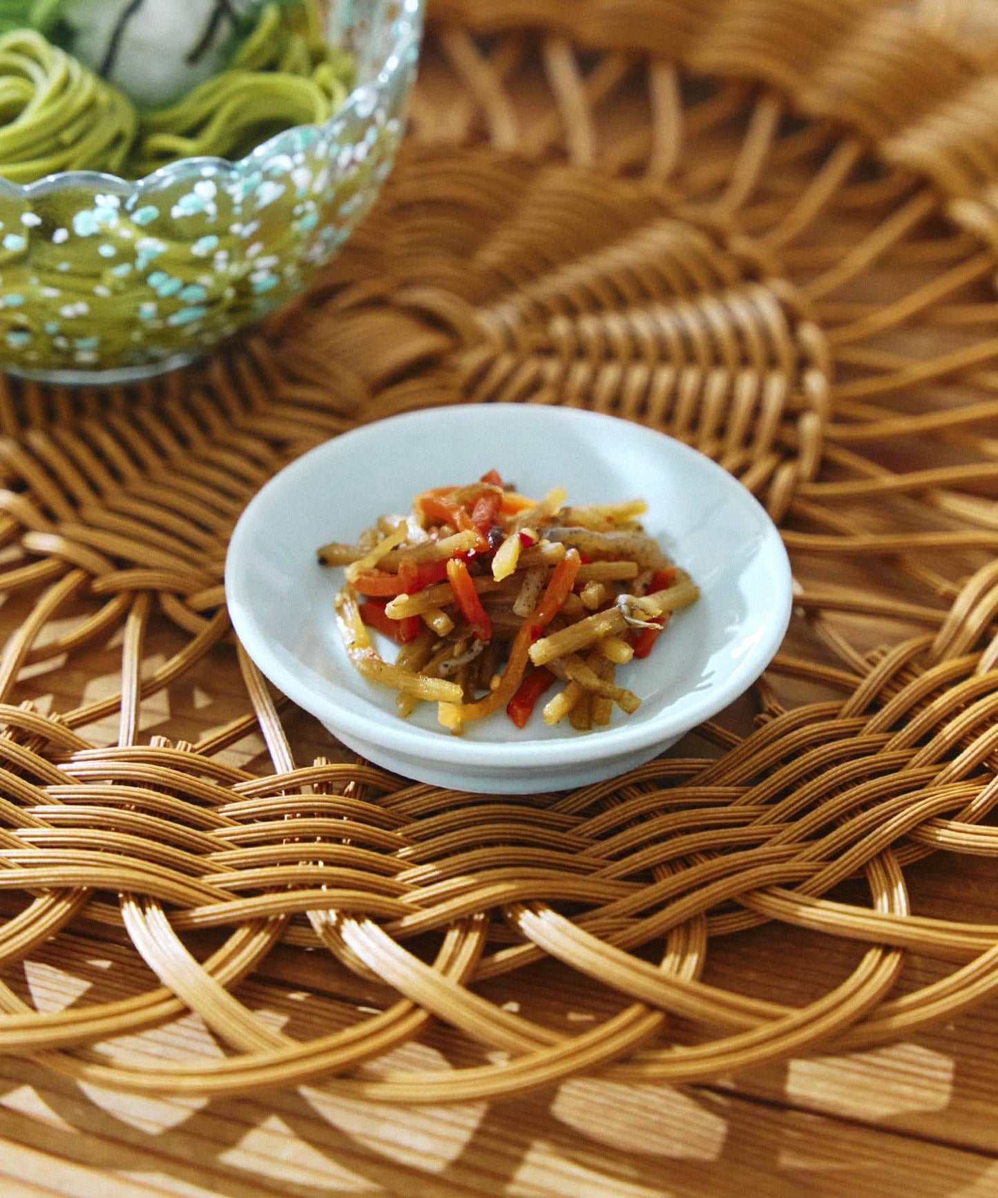 美濃焼小皿:9cm/涼を楽しむ夏御膳