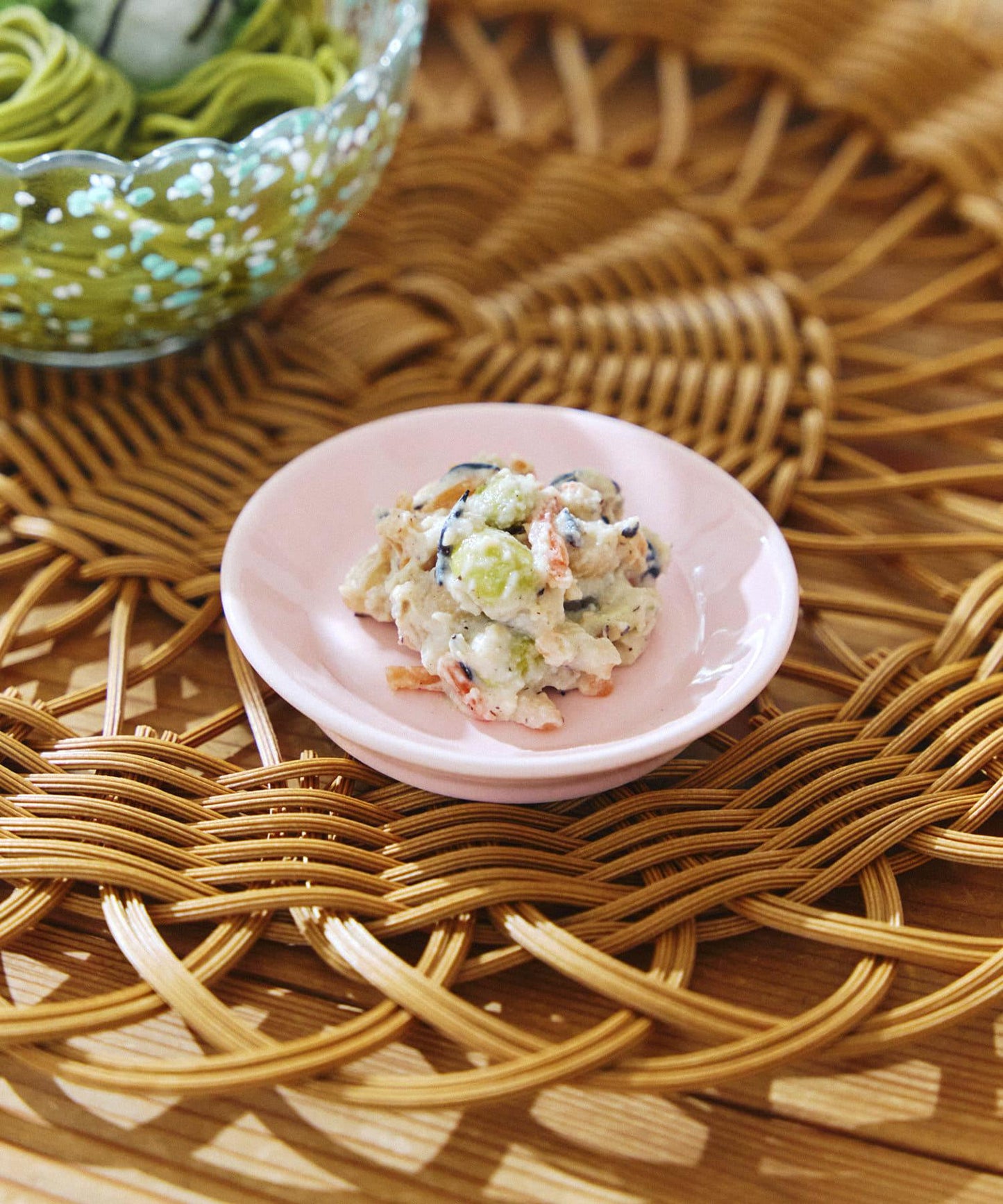 美濃焼小皿:9cm/涼を楽しむ夏御膳