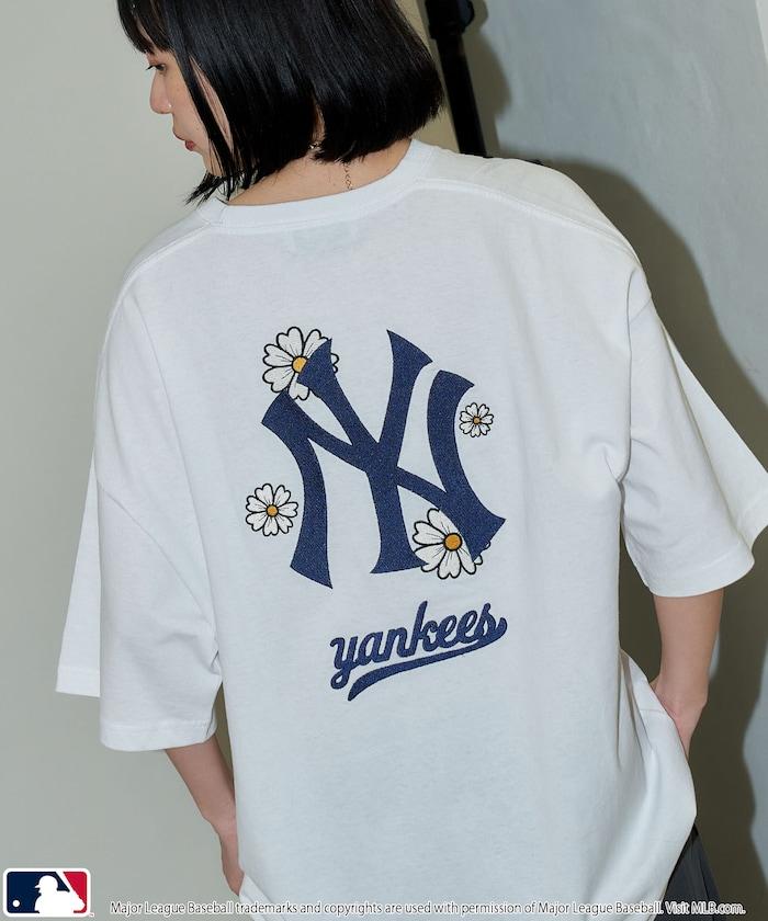 聯名 MLB 標誌刺繡背面印花T恤