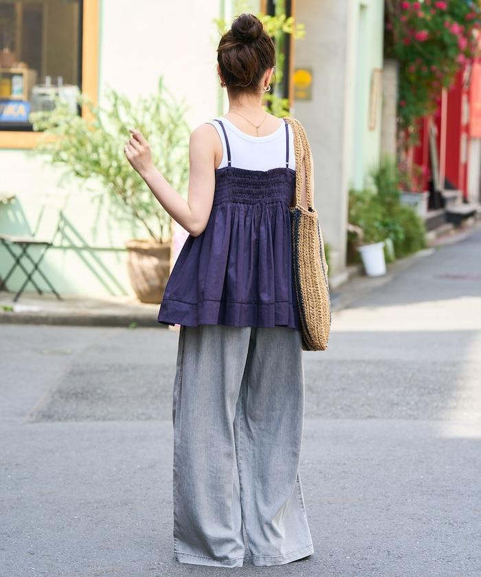 人造纖維丹寧休閒褲