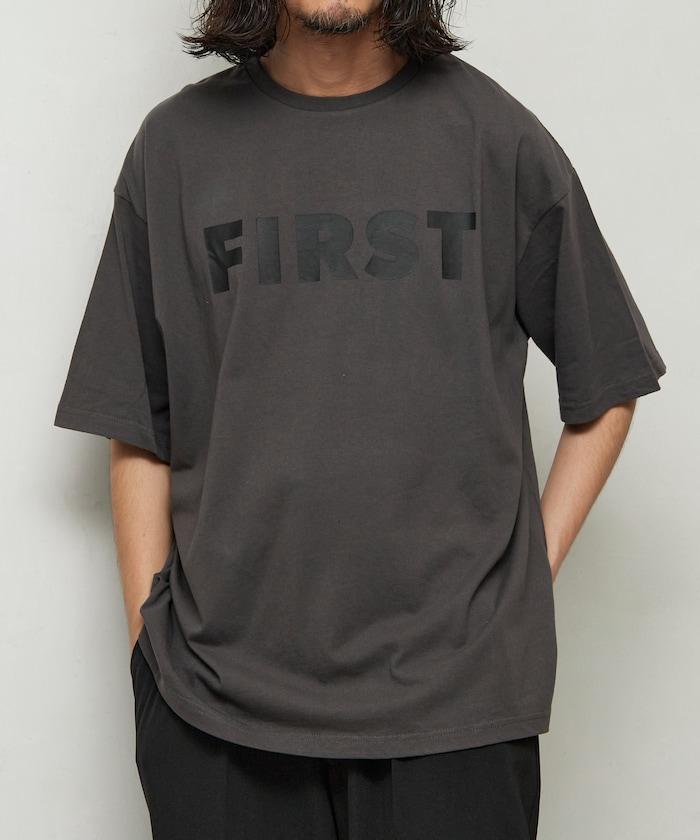 6盎司 前面標誌印花 圓領T恤 / 印花T恤 FIRST