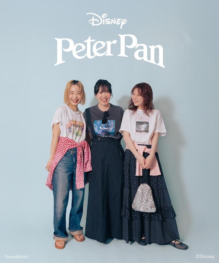 【迪士尼 〖彼得·潘〗】大字印花T恤