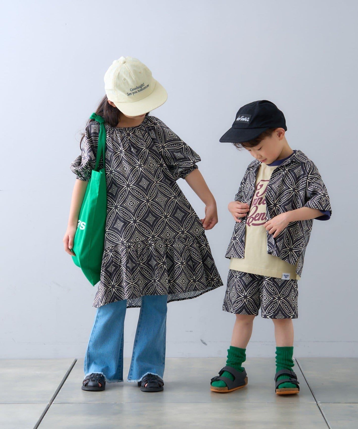 【CIAOPANIC TYPY】【KIDS】非洲蠟染圖案短褲