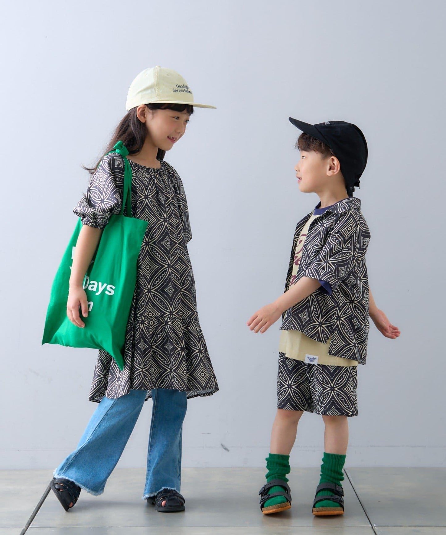 【CIAOPANIC TYPY】【KIDS】非洲蠟染圖案連衣裙