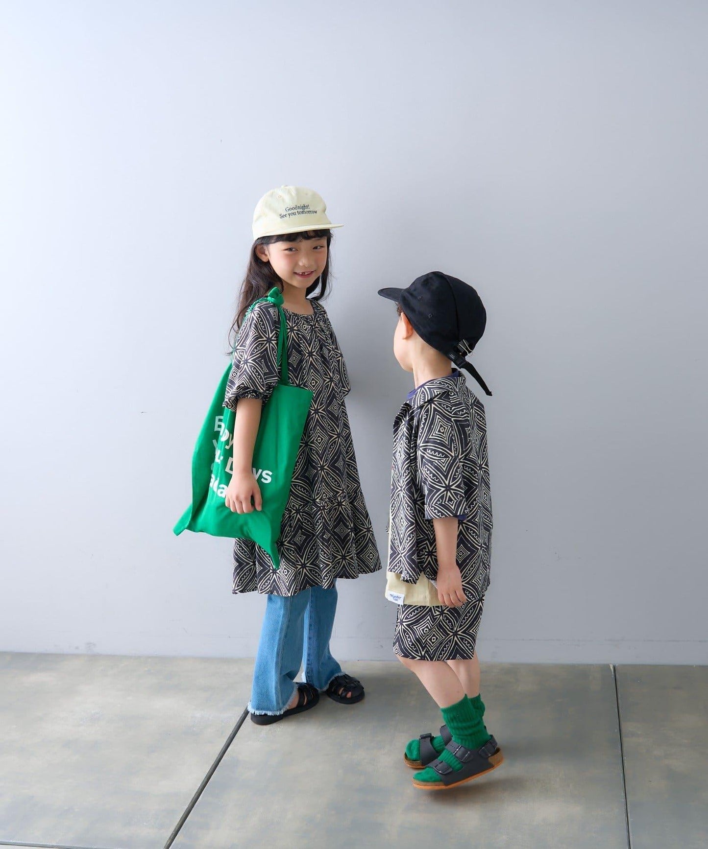 【CIAOPANIC TYPY】【KIDS】非洲蠟染圖案開領襯衫