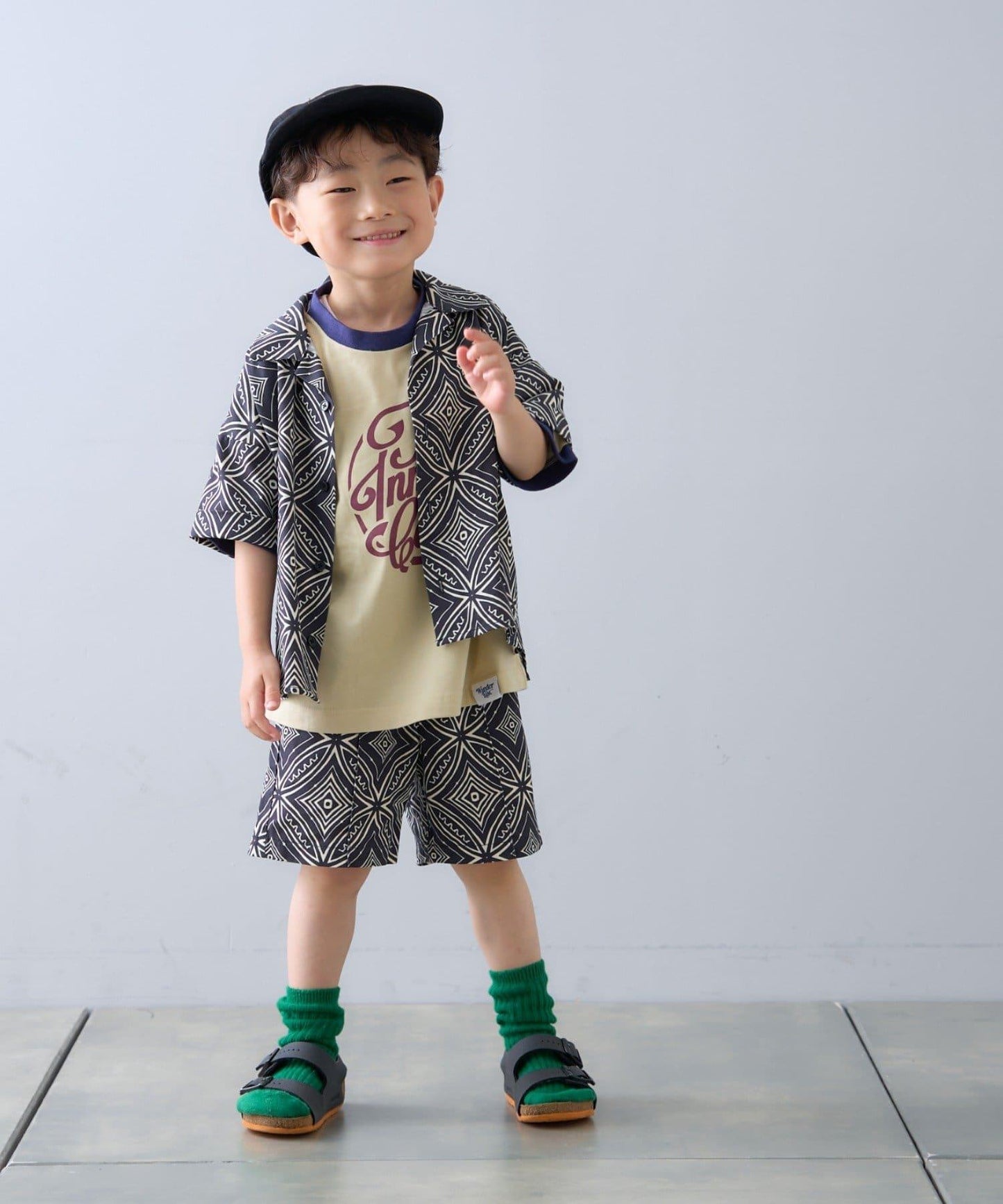 【CIAOPANIC TYPY】【KIDS】非洲蠟染圖案短褲