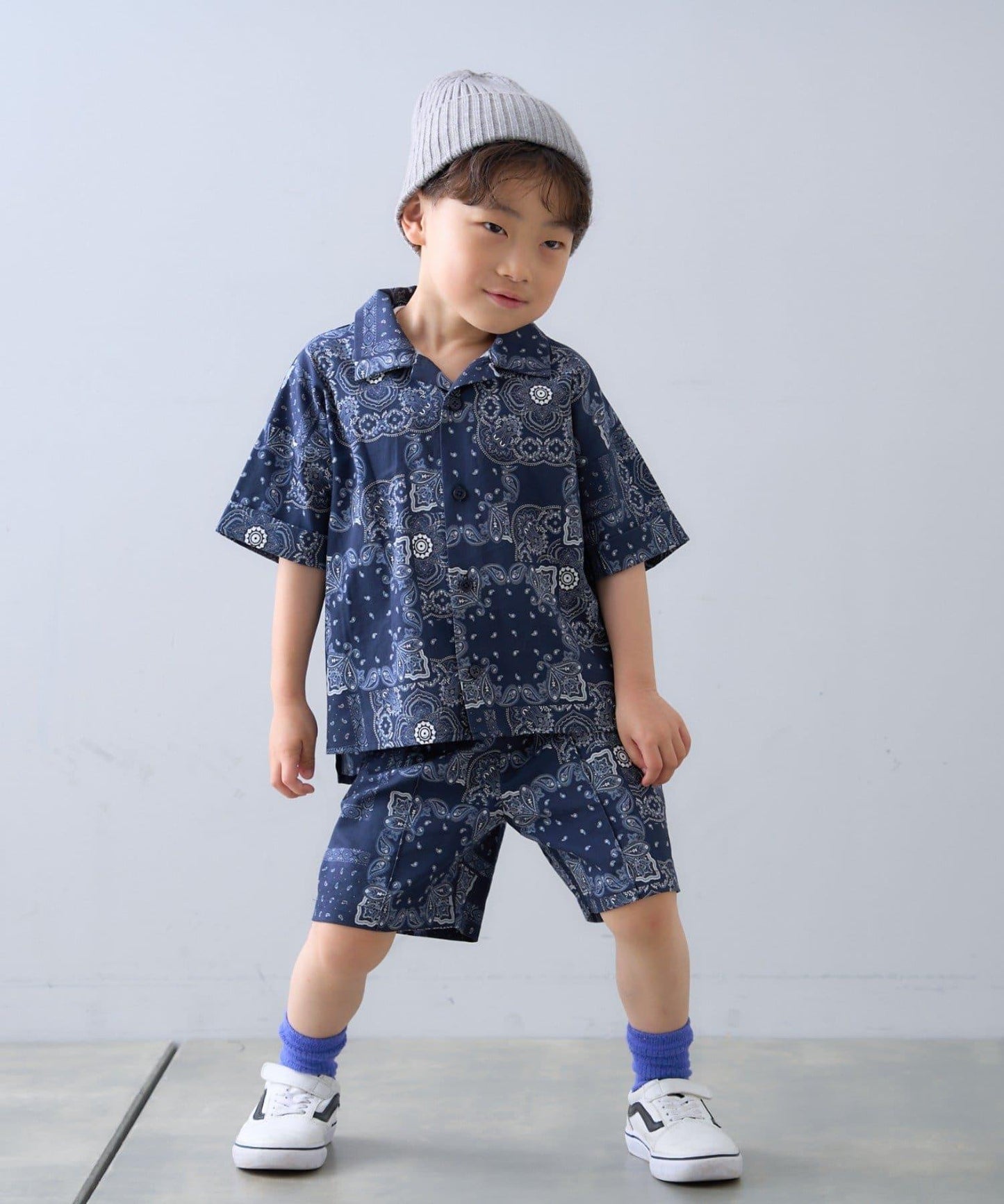 【CIAOPANIC TYPY】【KIDS】非洲蠟染圖案短褲