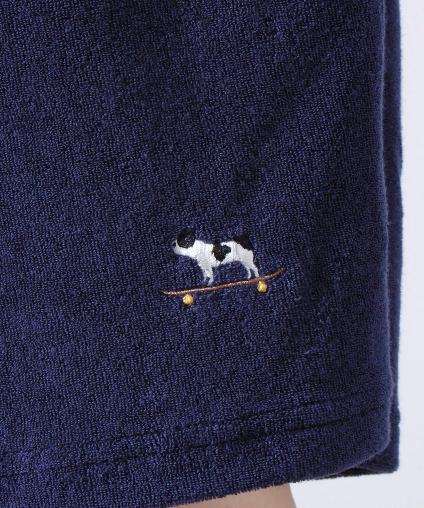 【套裝適用】毛絨短褲 法國鬥牛犬刺繡 短褲