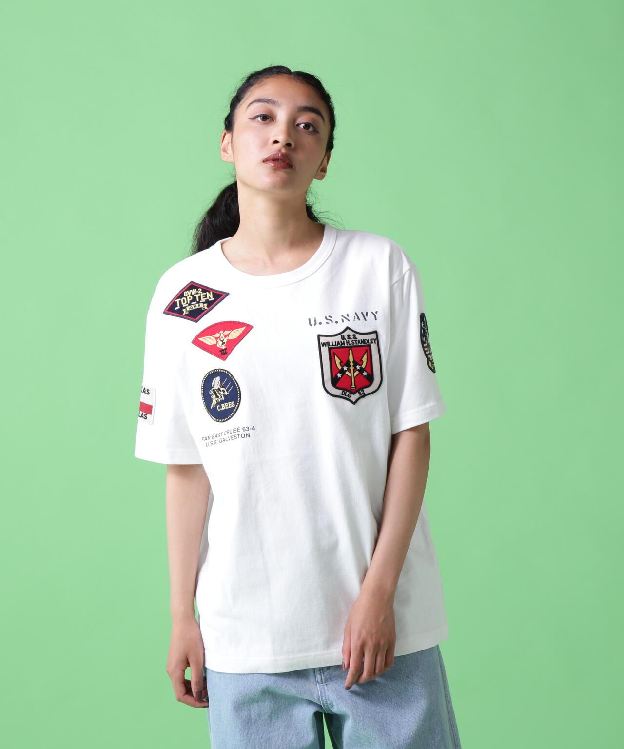 《&DEPOT限定》Top Gun 徽章 T恤/ TOP GUN 徽章 短袖圓領T恤