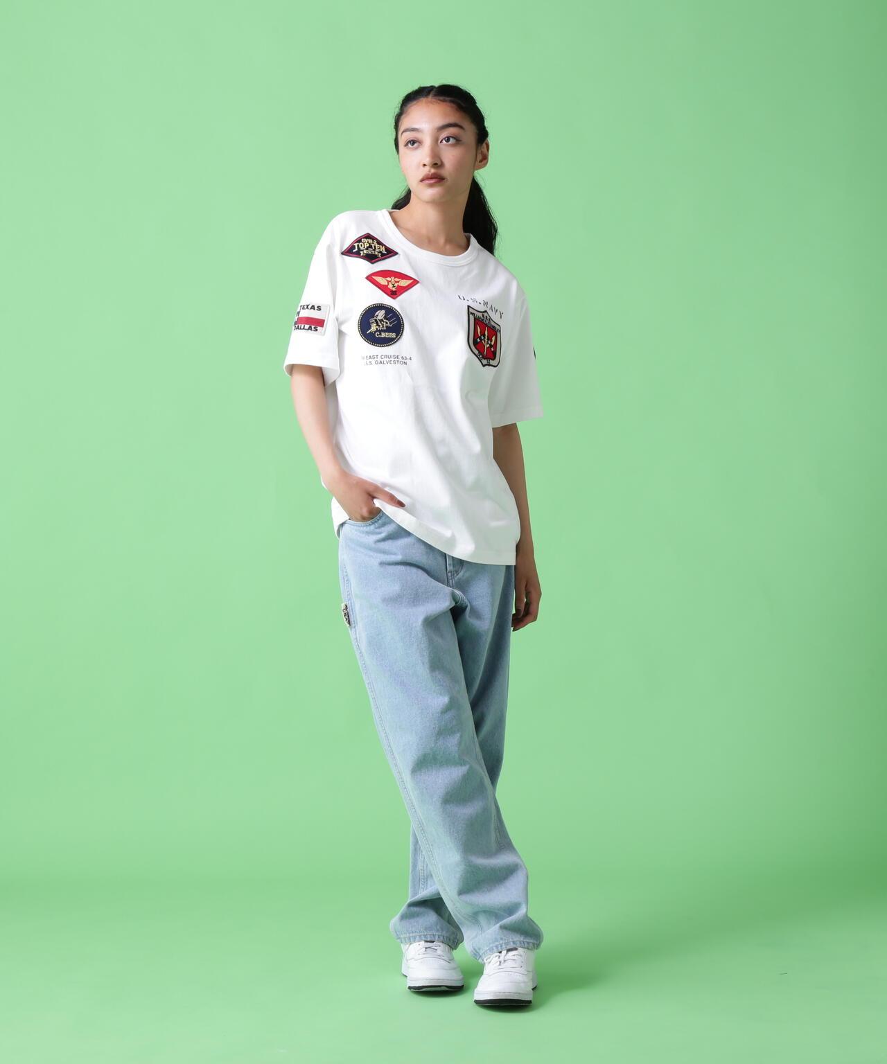 《&DEPOT限定》Top Gun 徽章 T恤/ TOP GUN 徽章 短袖圓領T恤