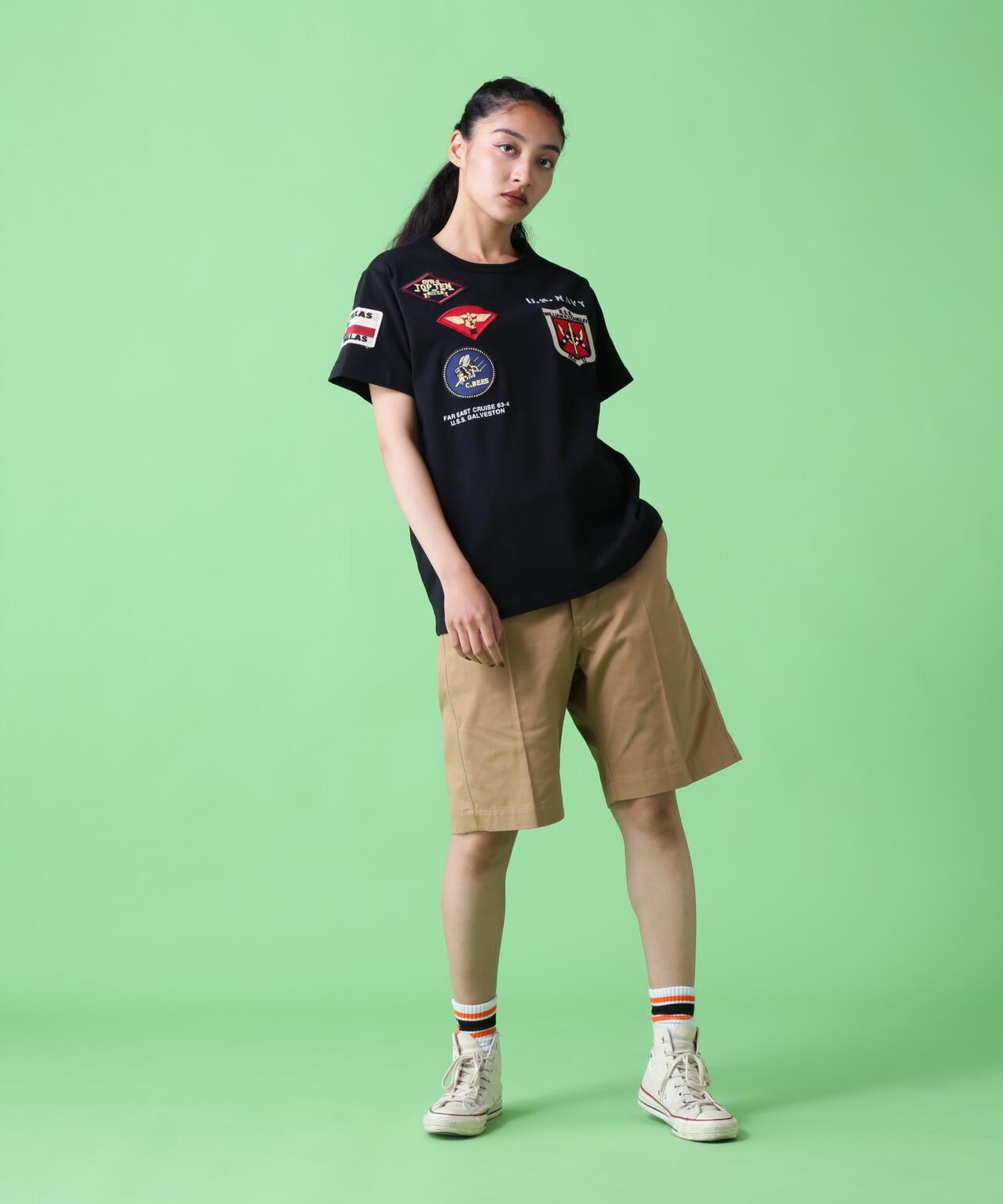 《&DEPOT限定》Top Gun 徽章 T恤/ TOP GUN 徽章 短袖圓領T恤