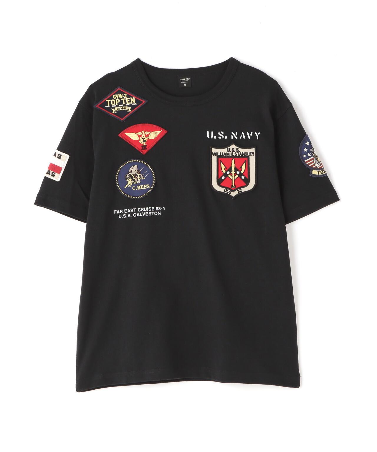 《&DEPOT限定》Top Gun 徽章 T恤/ TOP GUN 徽章 短袖圓領T恤