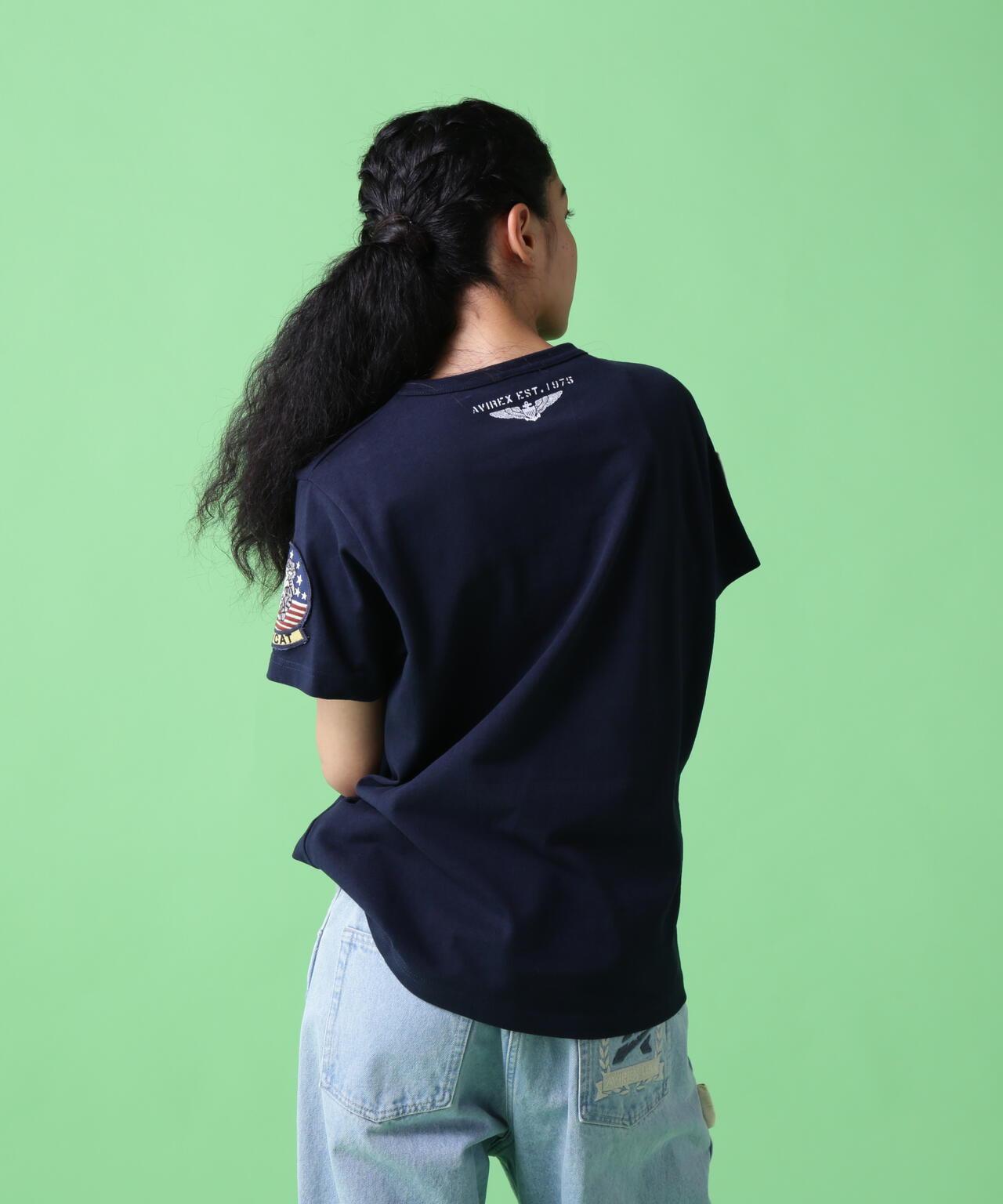 《&DEPOT限定》Top Gun 徽章 T恤/ TOP GUN 徽章 短袖圓領T恤