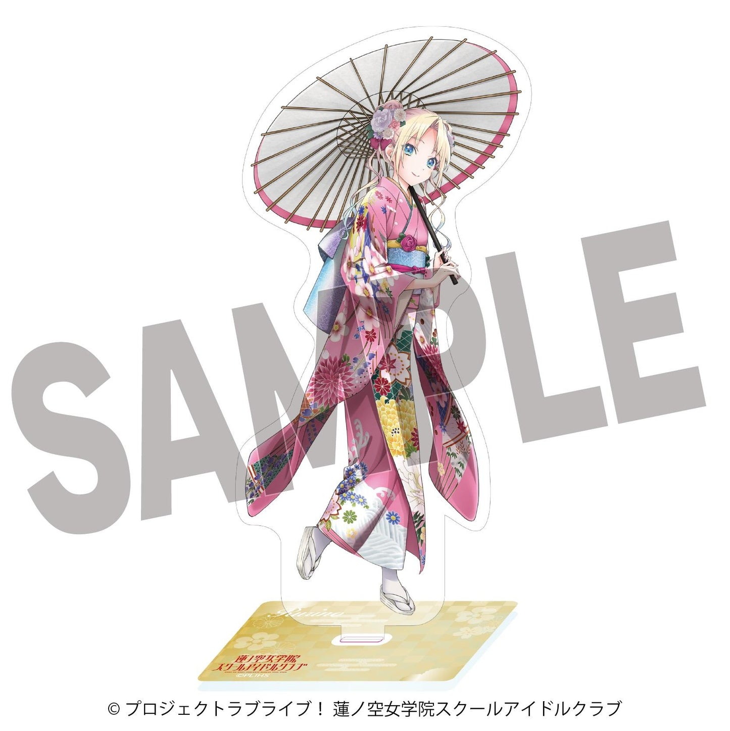 《Love Live! 蓮之空女學院校園偶像社 加賀友禪繪製大型亞克力支架》- 大澤璐莉乃【石川縣】