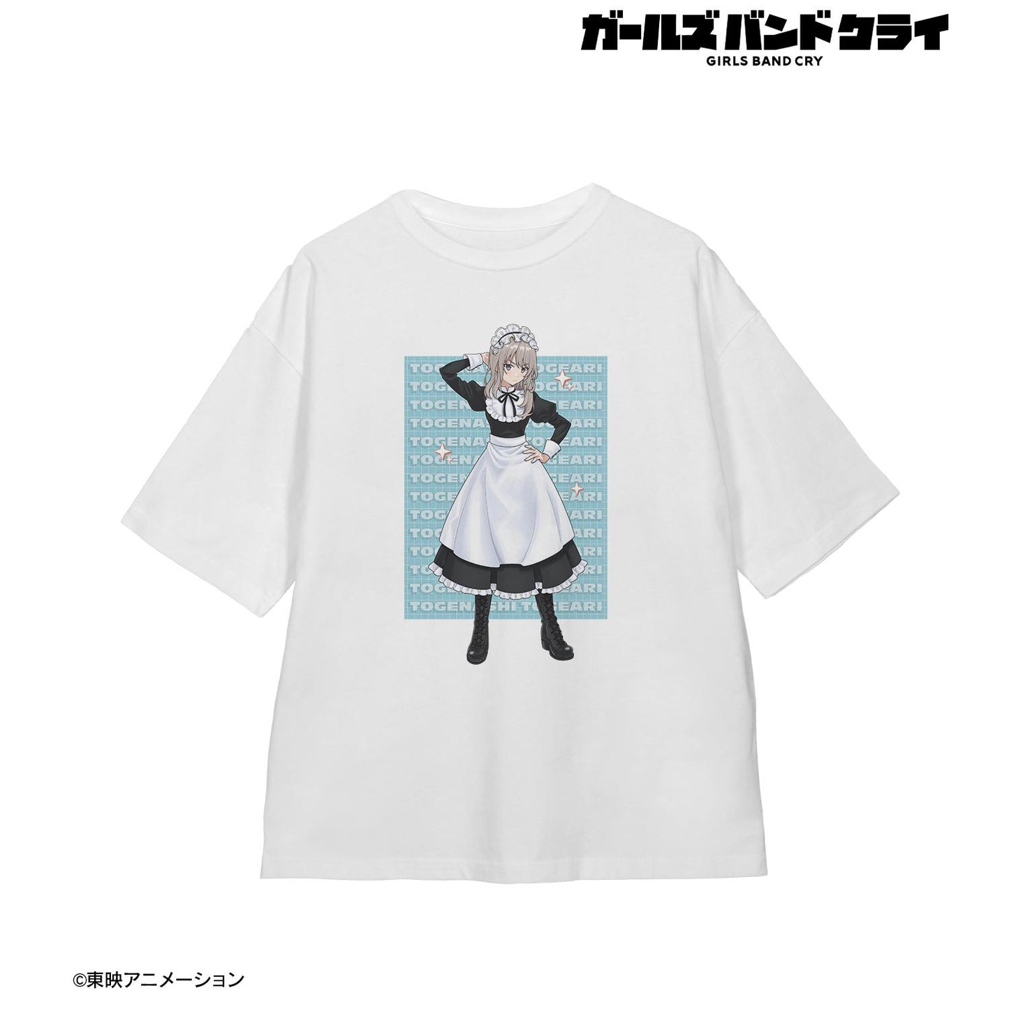 《哭泣少女樂隊》_(尺碼/L)_描繪新作 河原木 桃香 女僕風版 BIG剪裁T恤中性款
