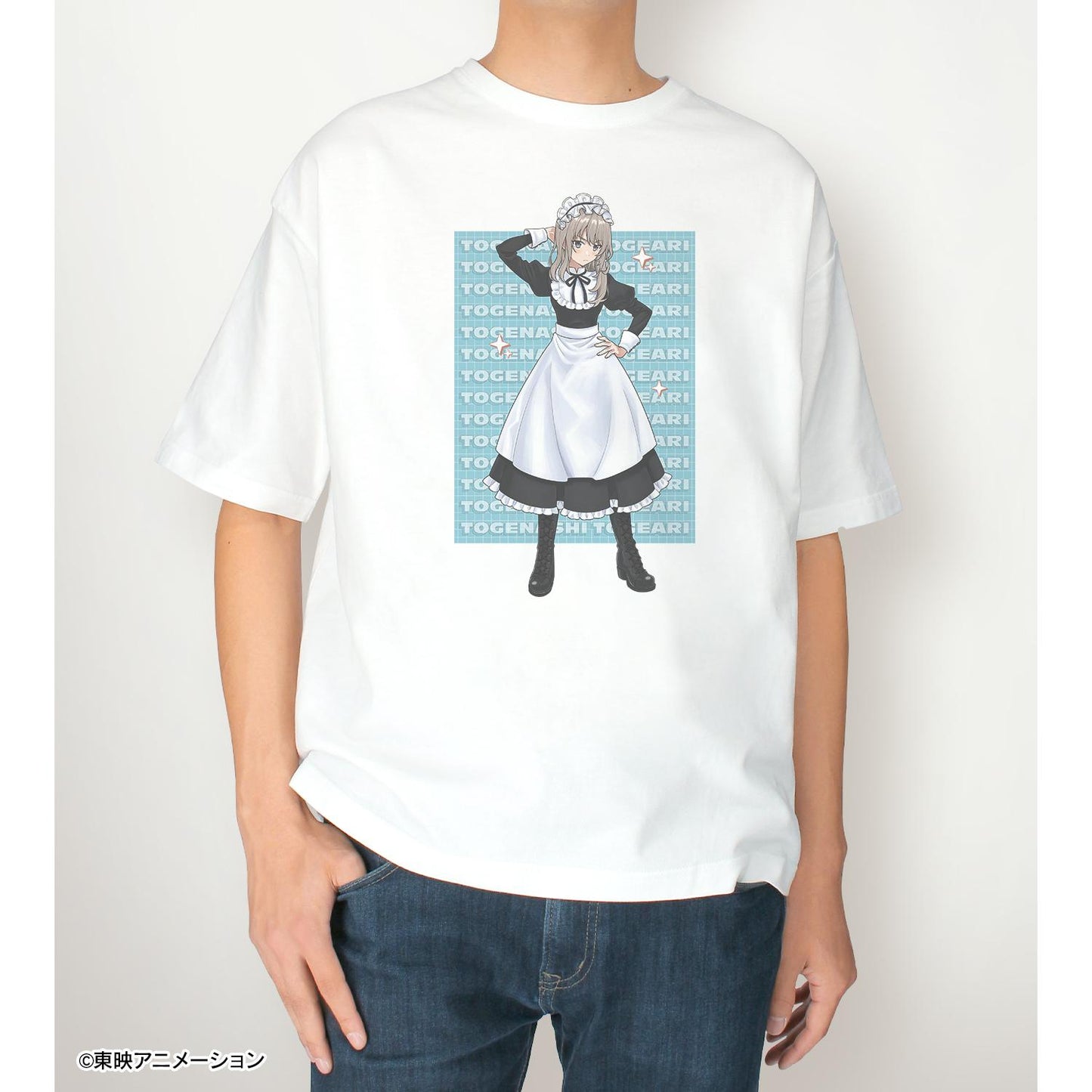 《哭泣少女樂隊》_(尺碼/L)_描繪新作 河原木 桃香 女僕風版 BIG剪裁T恤中性款