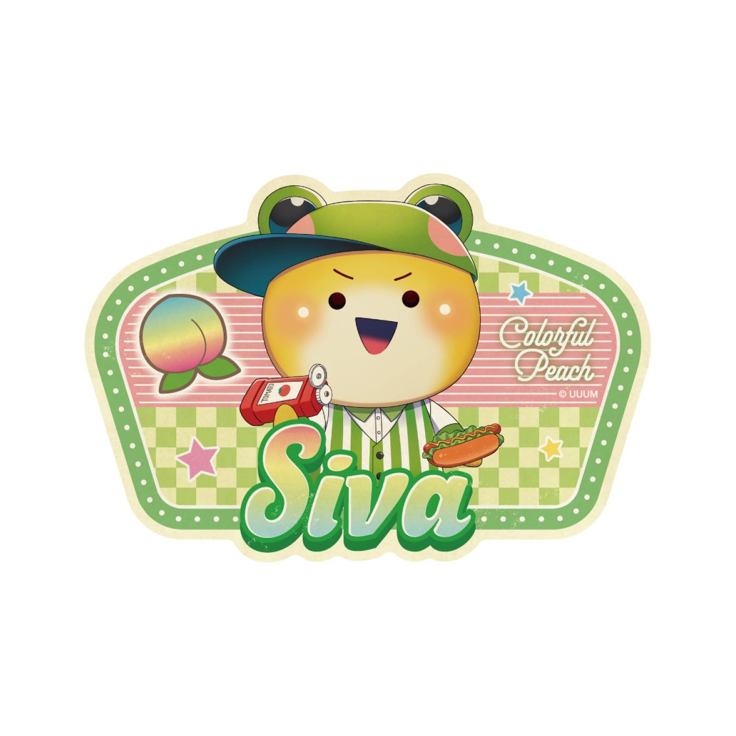 《七彩桃子》_旅行貼紙 餐廳 西瓦