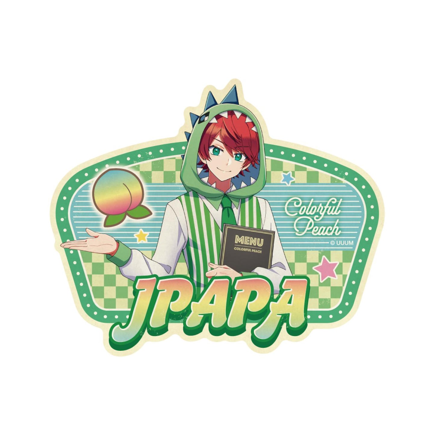 《七彩桃子》_旅行貼紙 餐廳 爸爸