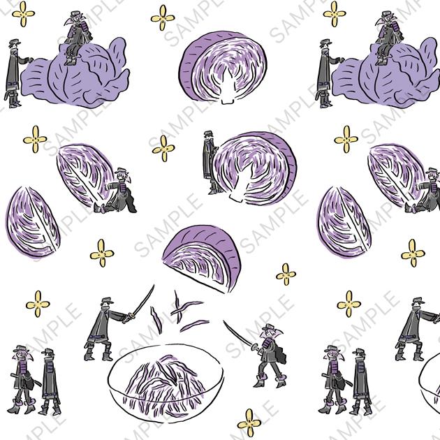 刀劍亂舞ONLINE_鬼頭祈聯名 收納箱(水心子正秀・源清麿與紫甘藍)