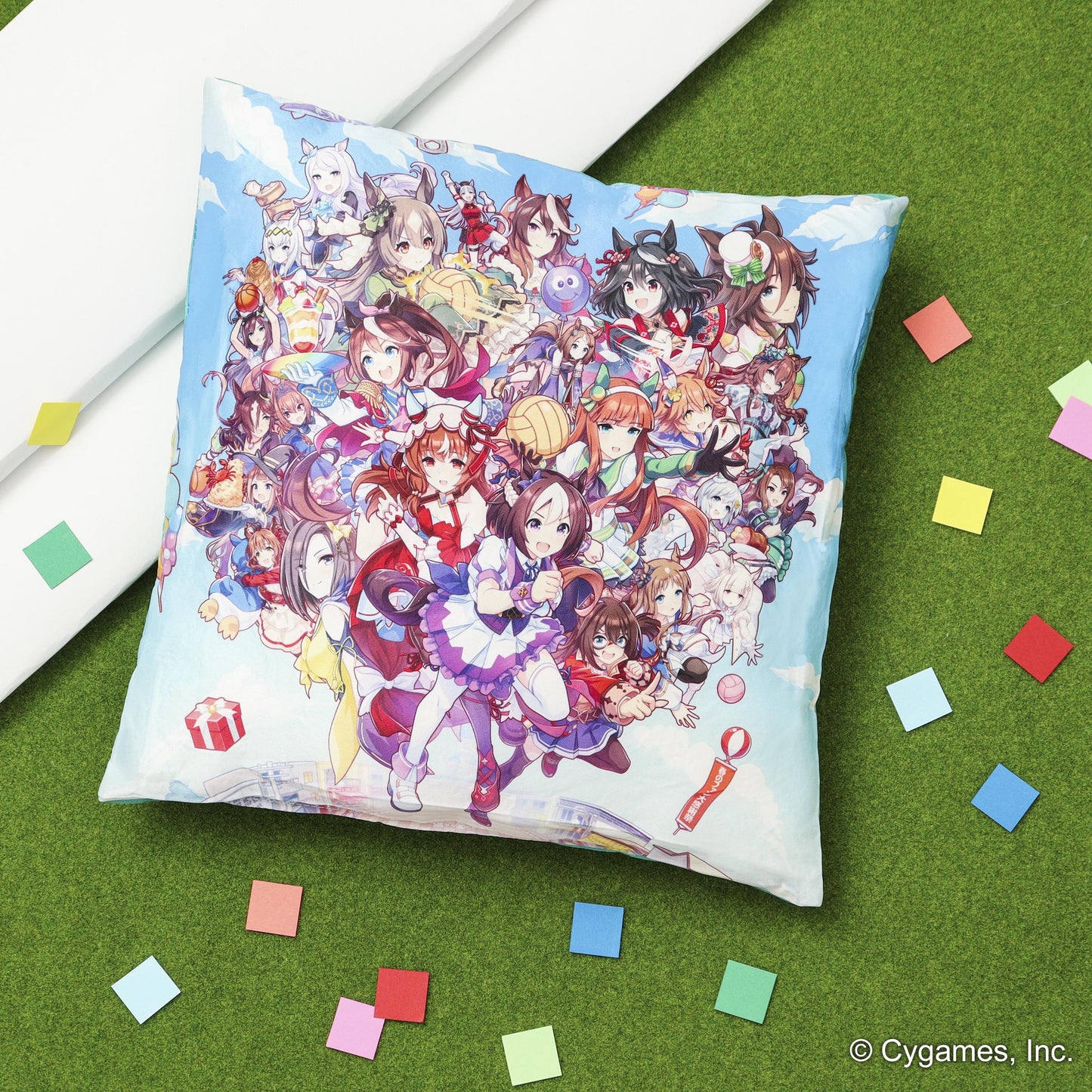 《賽馬娘》_方形靠墊/熱血混亂大感恩祭!