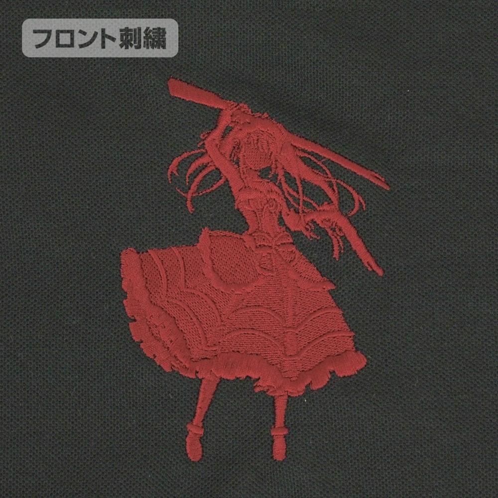 《約會大作戰》第四季_M號_時崎狂三 剪影刺繡Polo衫/黑色-