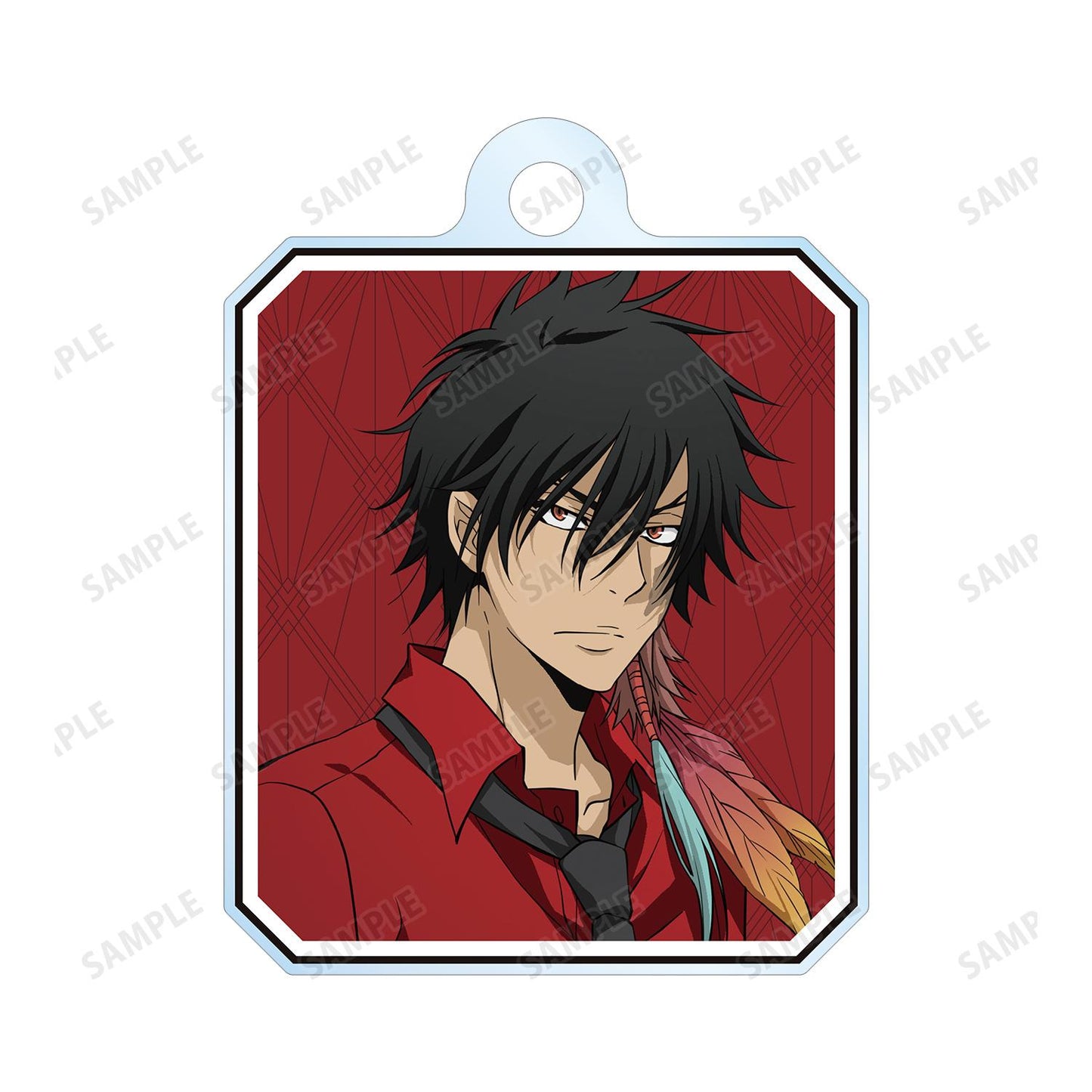 《家庭教師HITMAN REBORN!》描繪新作插圖 XANXUS(10年後) 彩色襯衫版 2連線亞克力鑰匙扣