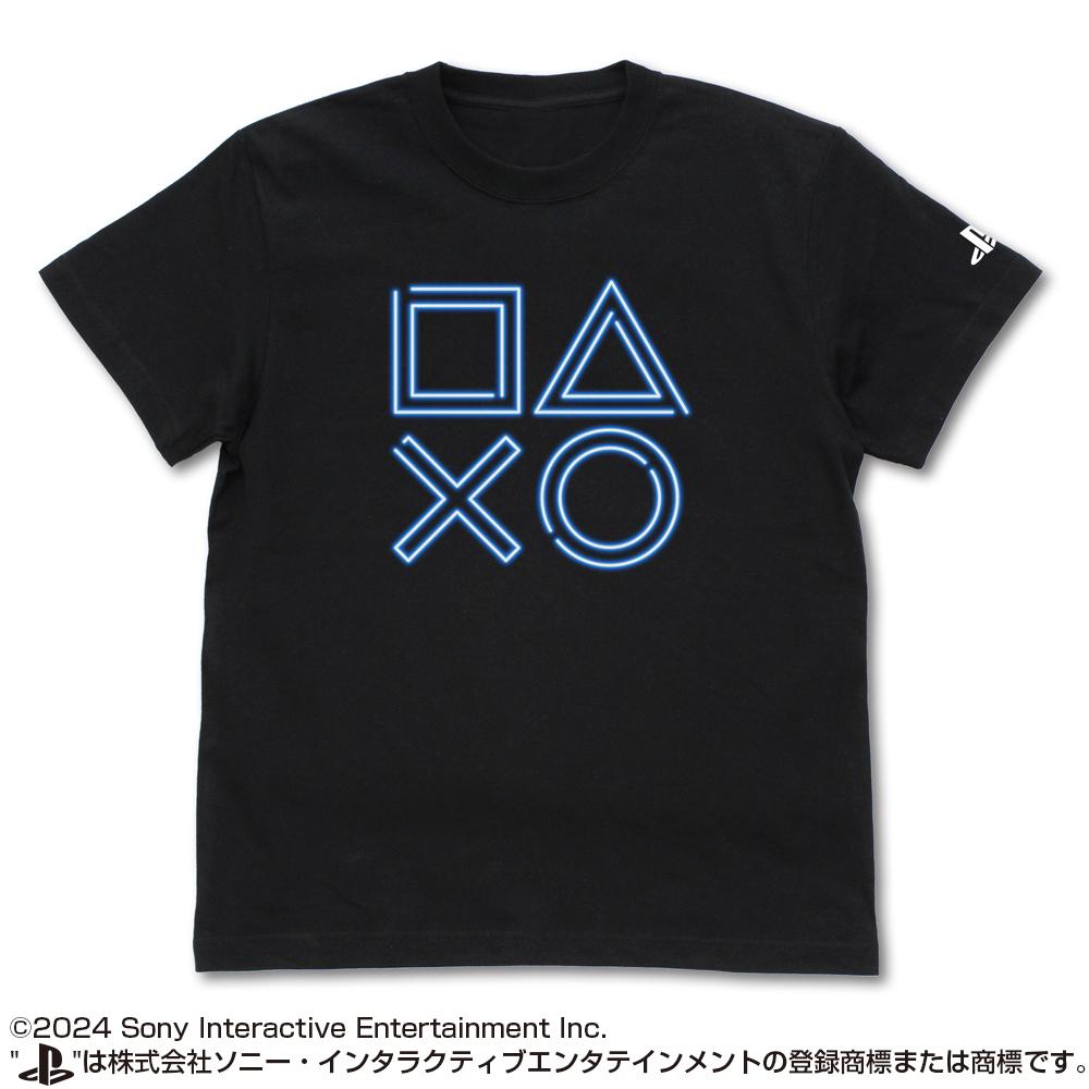 PlayStation S尺寸 T恤 街機形狀霓虹版/黑色
