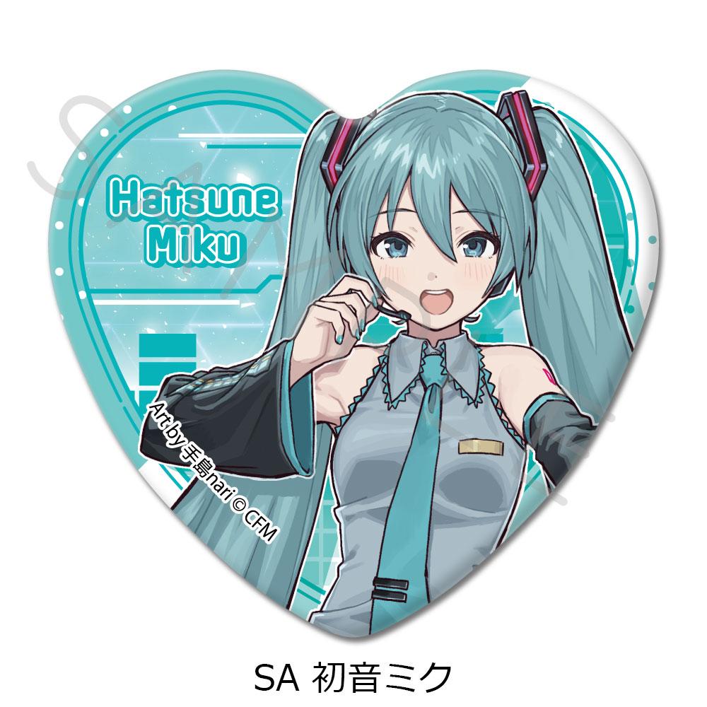 《初音未來》&《Piapro Characters》_心形罐頭徽章【盒裝/6個裝】