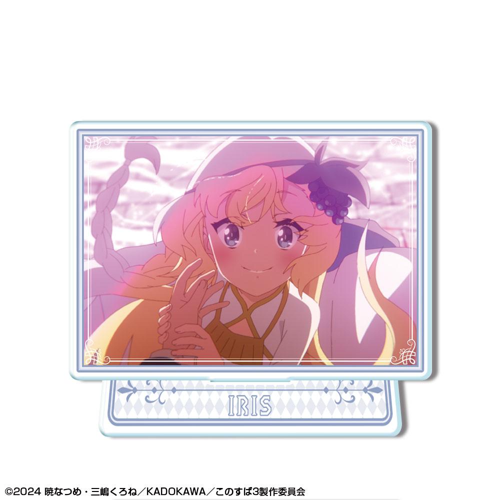《為美好的世界獻上祝福!》3_迷你亞克力立牌 設計11(鳶尾花/A)