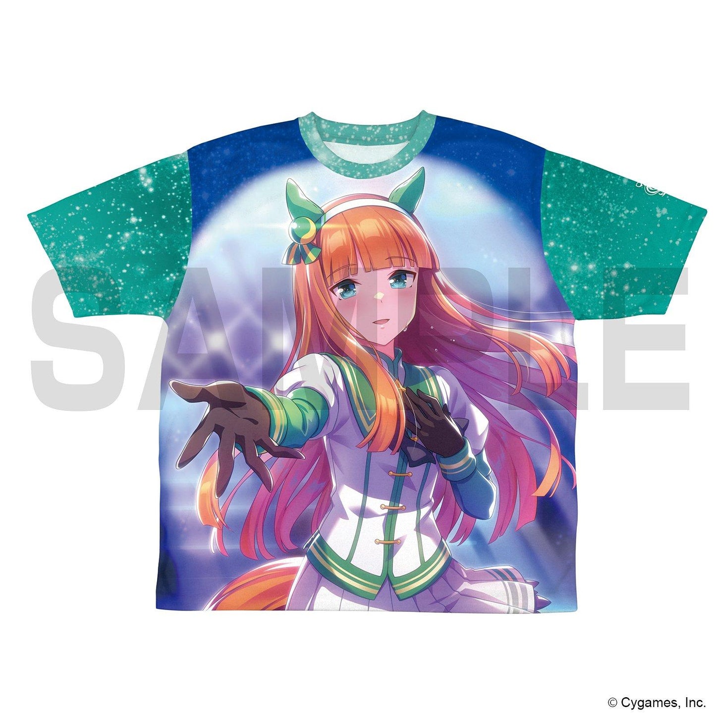 《賽馬娘》_M尺寸_寂靜鈴木 雙面全圖案T恤