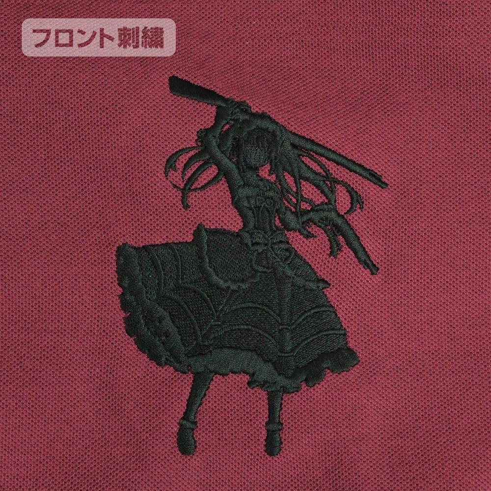 《約會大作戰》第四季_L號_時崎狂三 剪影刺繡Polo衫/酒紅色-