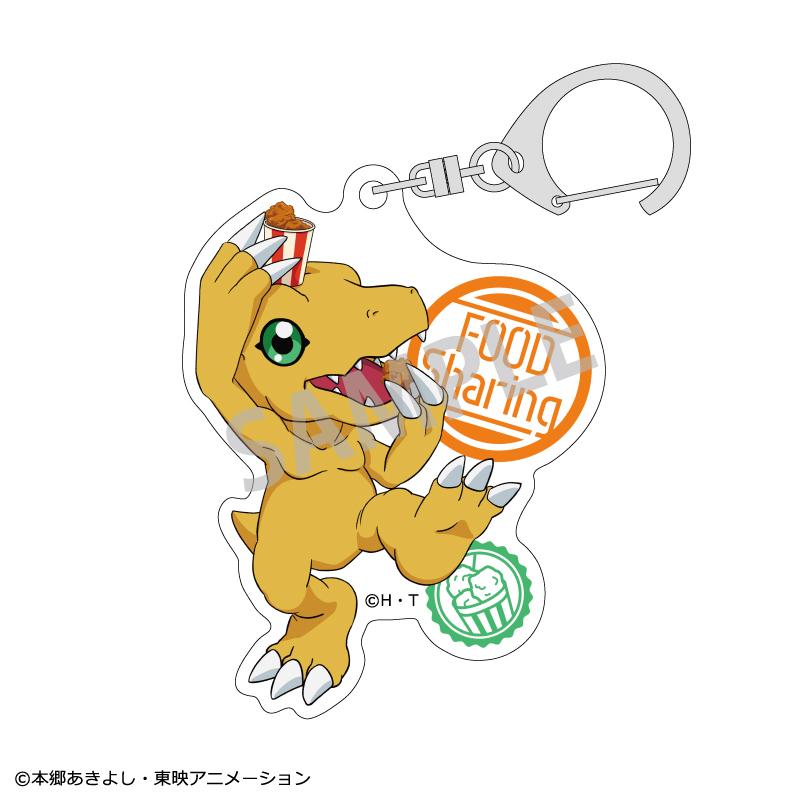 《數碼寶貝大冒險》交易亞克力鑰匙扣vol.1 食物分隔【整盒】