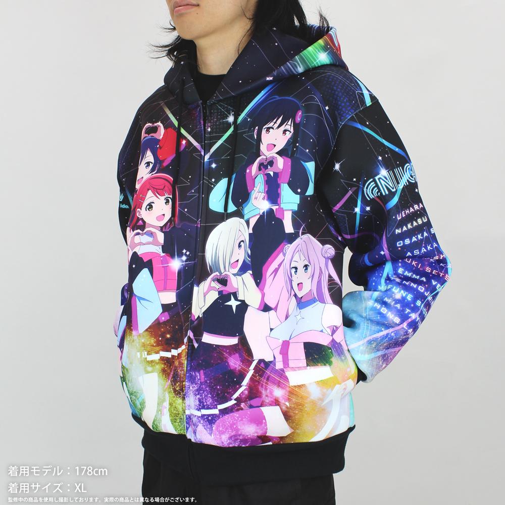 Love Live! 虹咲學園學園偶像同好會 M 全圖案拉鍊帽衫(首次限定)