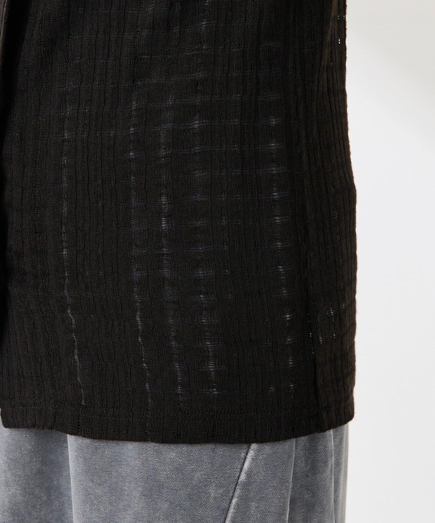 【4種穿法】Q.anos 透明格紋4WAY開衫