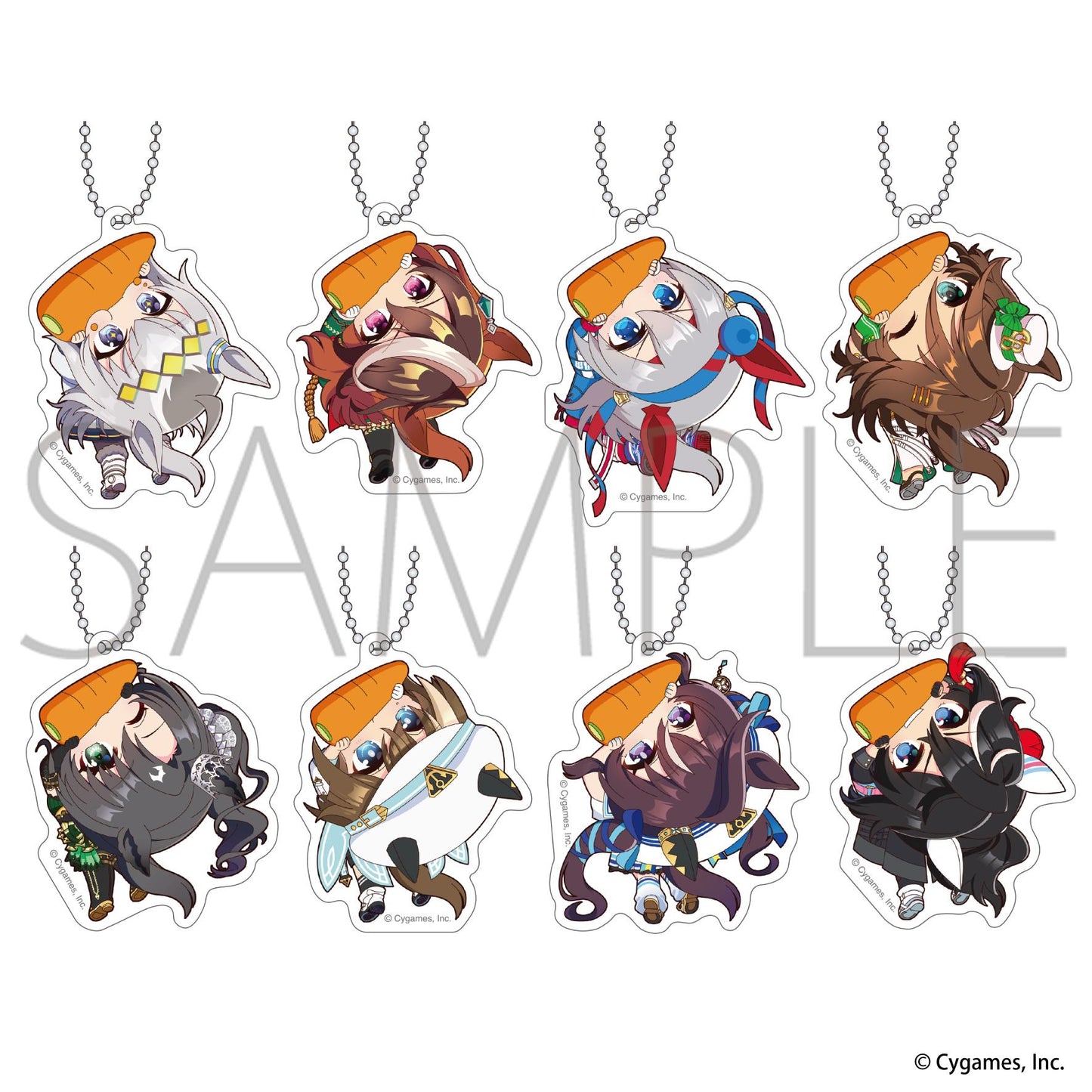 《賽馬娘》卡普里克亞克利爾鑰匙扣收藏系列/Vol.3 【整盒/8包裝】