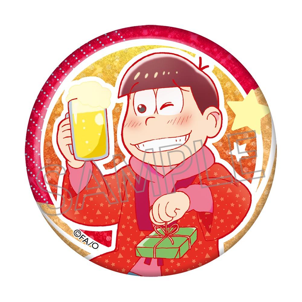 《阿松》_鮮豔線條 閃閃發光徽章 醉松 【整盒/6個裝】