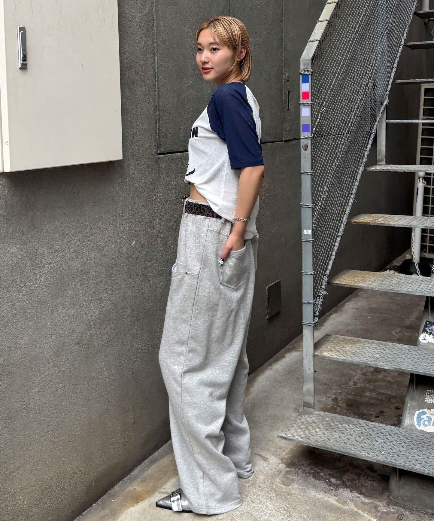 WHO'S WHO gallery Charlotte薄紗插肩五分袖T恤