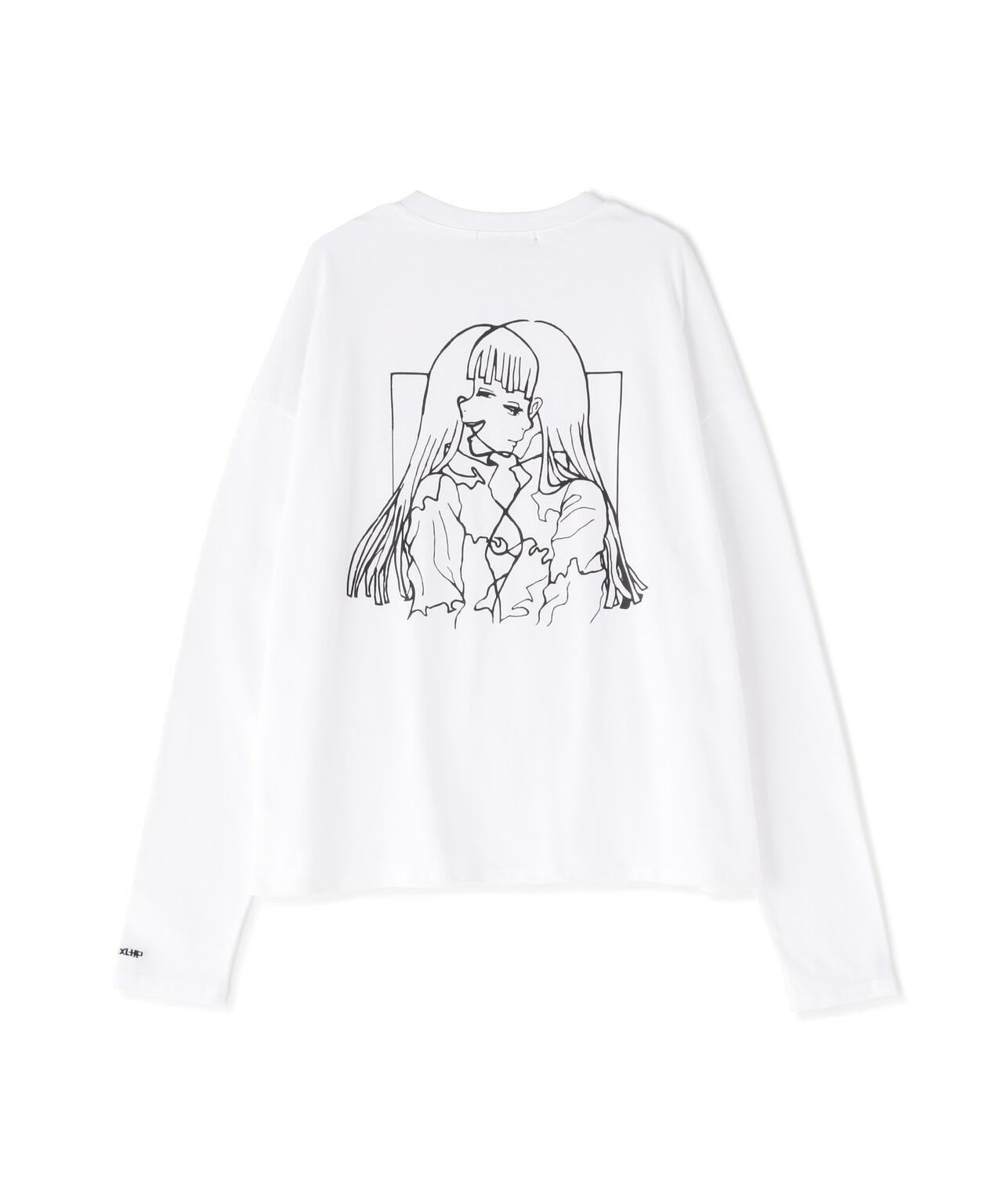 gibous×LHP/吉博斯×LHP/Twins女孩長款T恤/合作長袖T恤