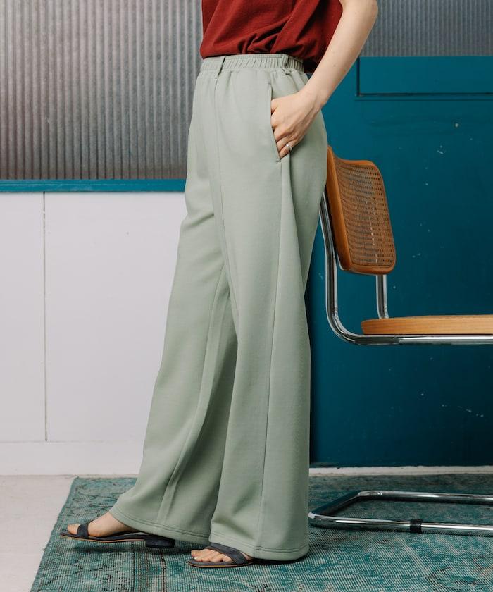 <接觸冷感> 中縫褲/寬鬆褲