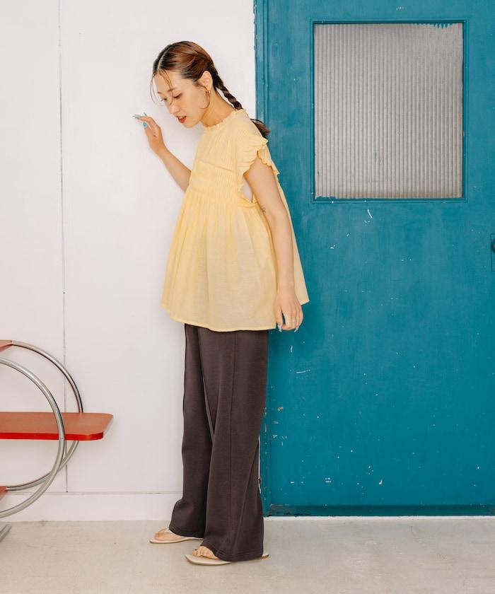 <接觸冷感> 中縫褲/寬鬆褲