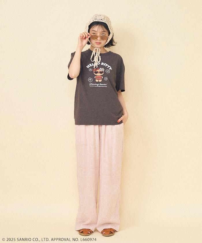 SANRIO 'HELLO KITTY' 夏季 沙灘T恤