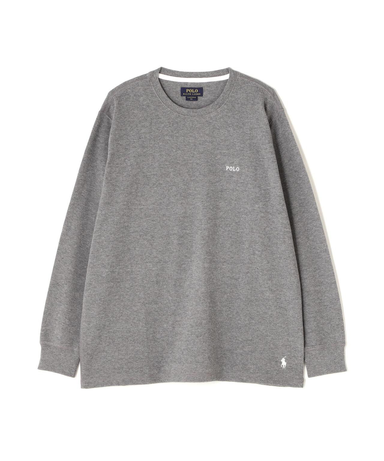 POLO RALPH LAUREN/拉爾夫·勞倫/瓦夫爾領圓領長袖T恤