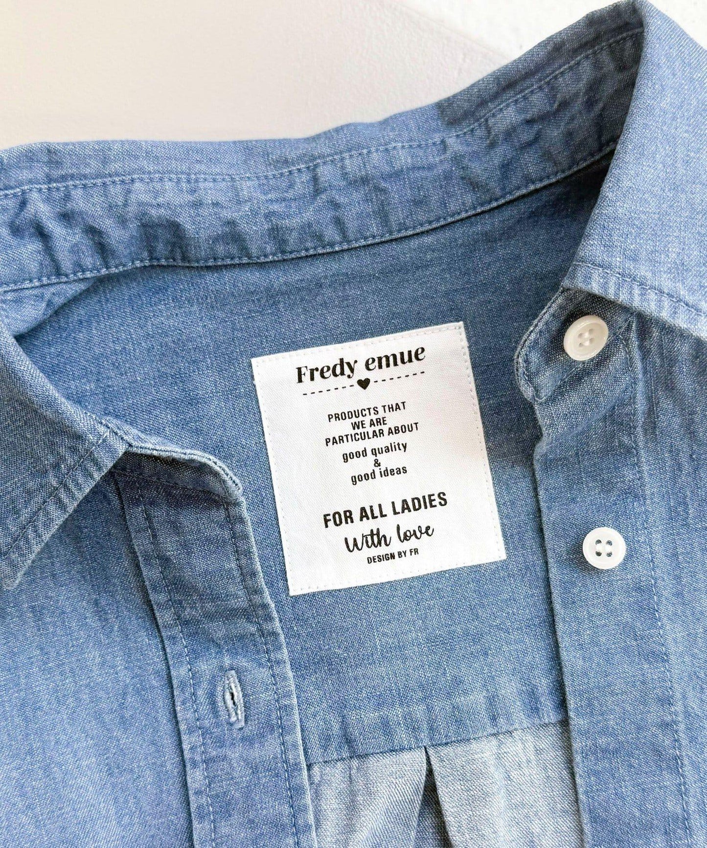 FR刺繡短袖襯衫